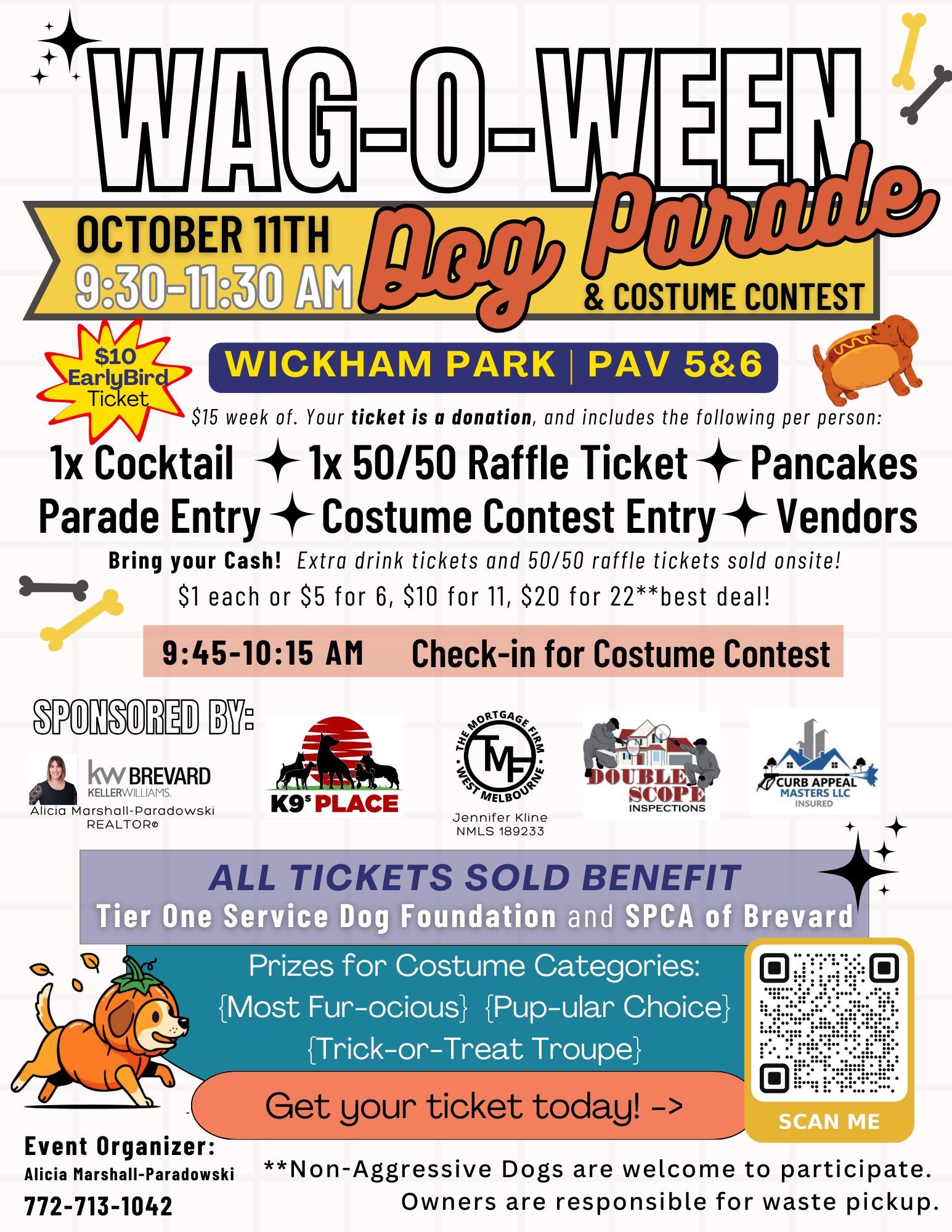 Wag-o-ween event flyer